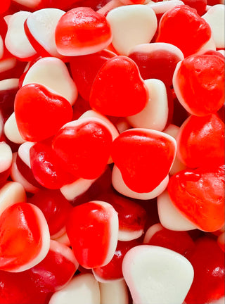 UK Strawberry & Cream Hearts 500g