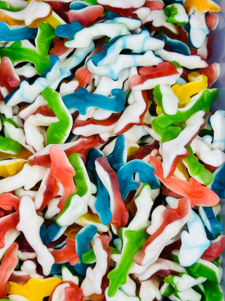 UK Coloured Sharks 500g