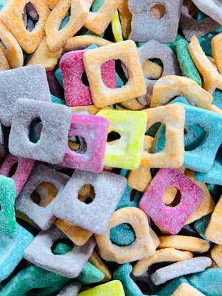 NZ Sour Squares 500g